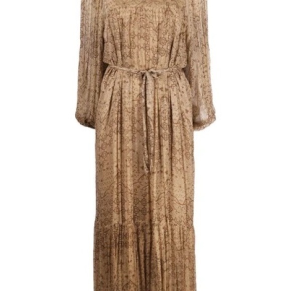 Mes Demoiselles geometric printed chiffon maxi dress - Picture 4 of 10